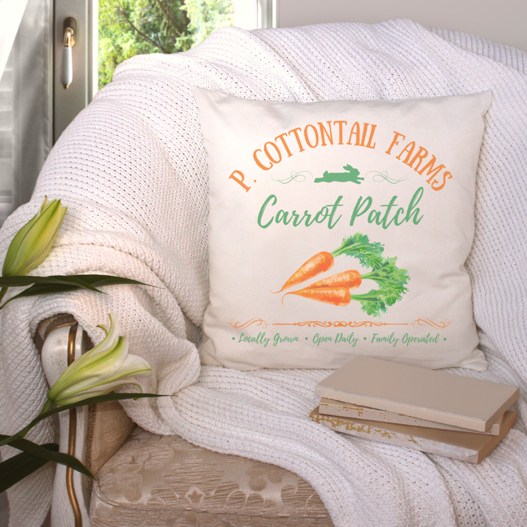 P. Cottontail Farms Pillow Cover