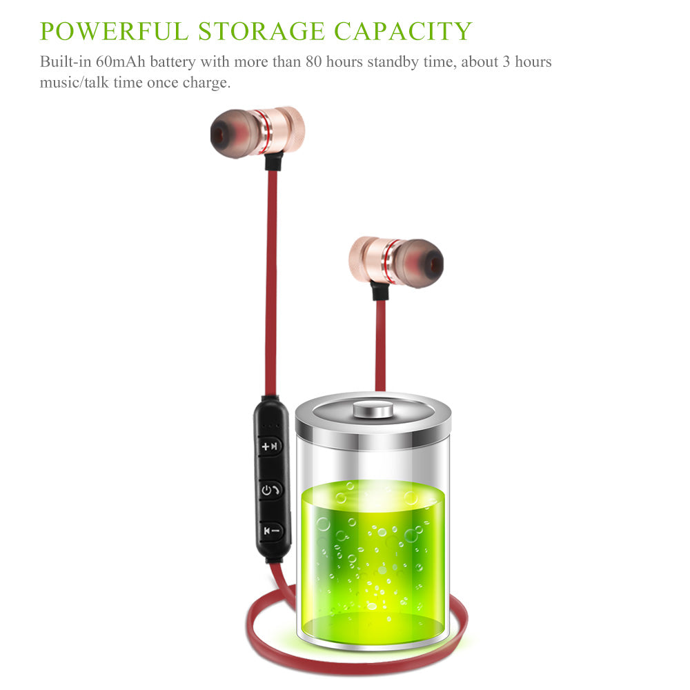 Wireless Bluetooth 4.0 Headset Sports Earphones - ZYTU
