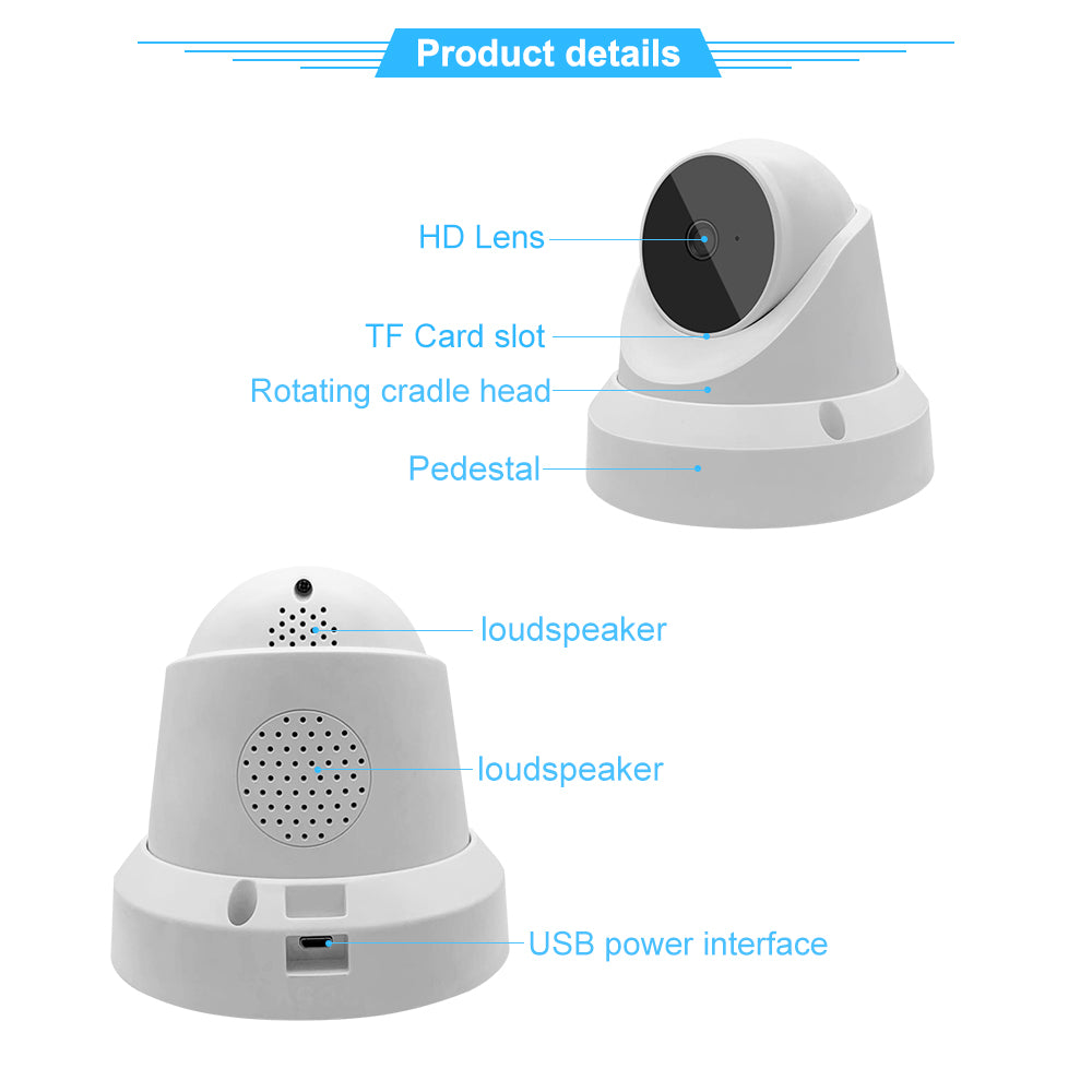 IP WiFi Camera Baby Monitor Home Security Camera - ZYTU