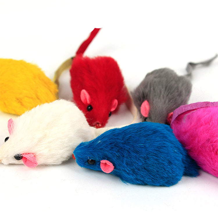 10 PCS PLUSH MOUSE CAT TOYS (Random Color) - ZYTU