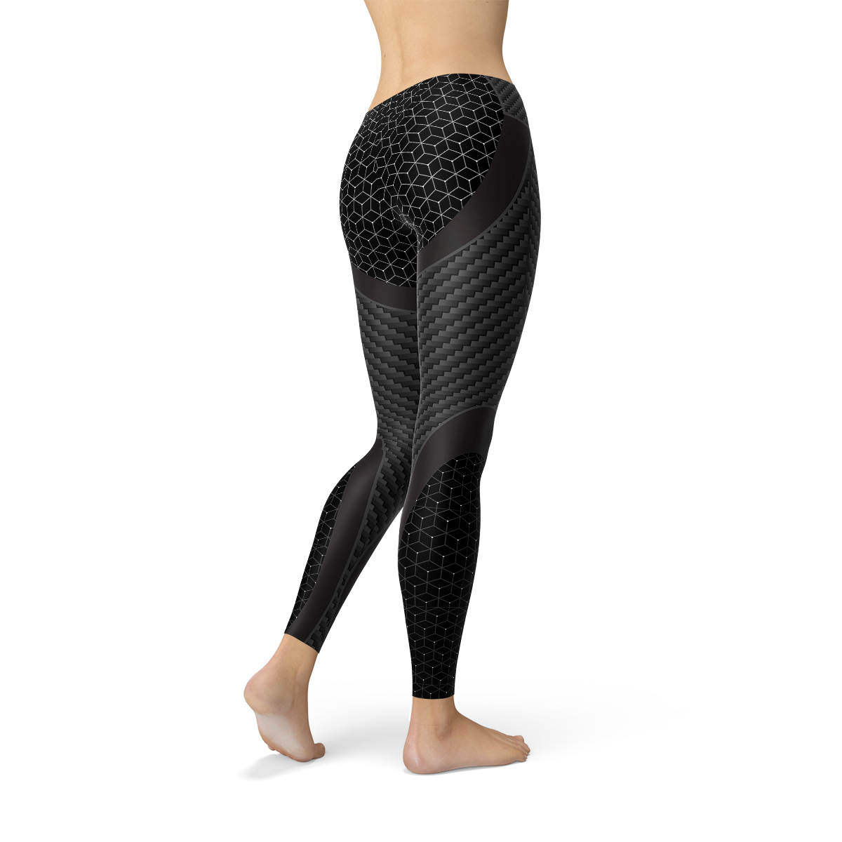 Womens Carbon Fiber Sports Leggings - ZYTU