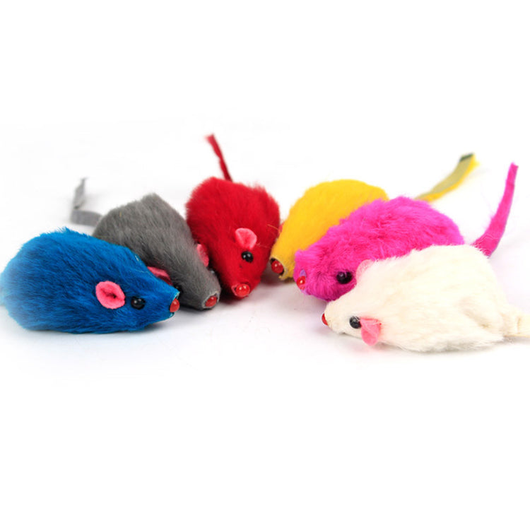 10 PCS PLUSH MOUSE CAT TOYS (Random Color) - ZYTU