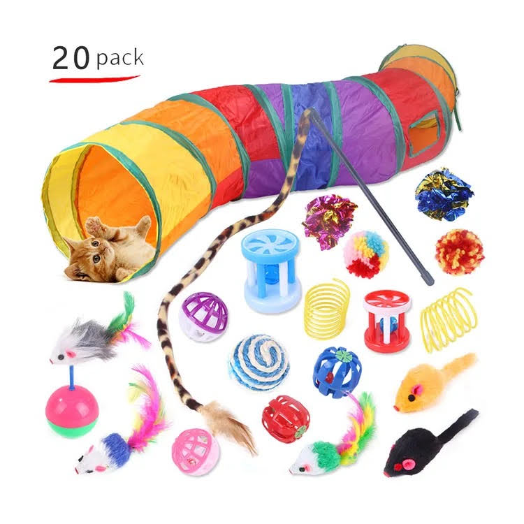 Fast Shipping 20 pcs assorted cat toys - ZYTU