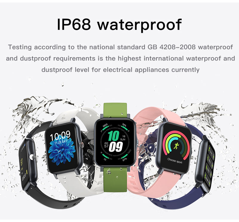 Full Screen IP68 Waterproof Ultra-Thin Smartwatch - ZYTU