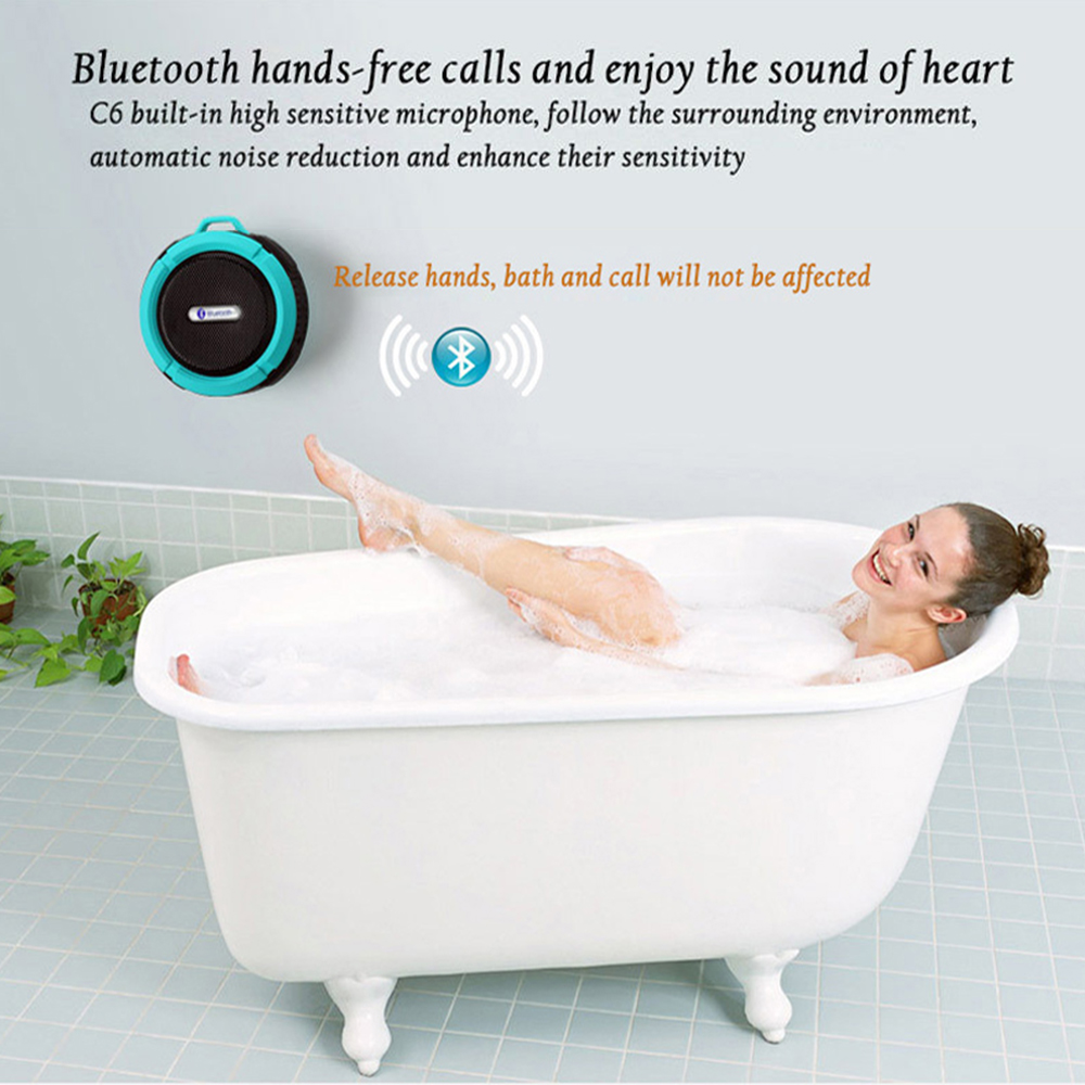 Mini Portable Waterproof Bluetooth Speaker with Suction Cup - ZYTU