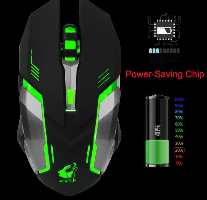 Ninja Dragon Stealth 7 Wireless Silent LED Gaming Mouse - ZYTU