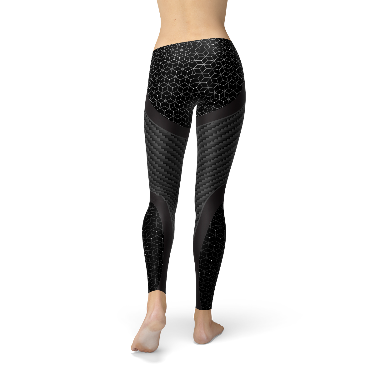 Womens Carbon Fiber Sports Leggings - ZYTU