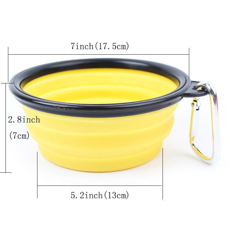 COLLAPSIBLE SILICONE TRAVEL PET BOWL - ZYTU