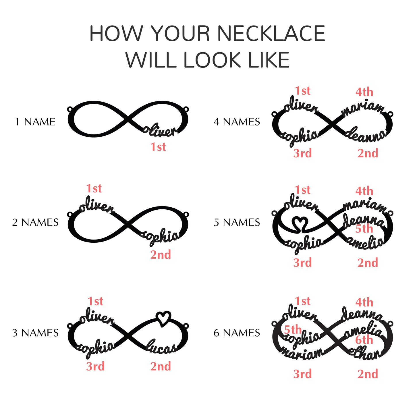 Mom Bracelet With Kids Names, Infinity Bracelet With Names,Mom Jewelry - ZYTU