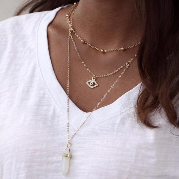 All Seeing Eye Multilayer Necklace - ZYTU