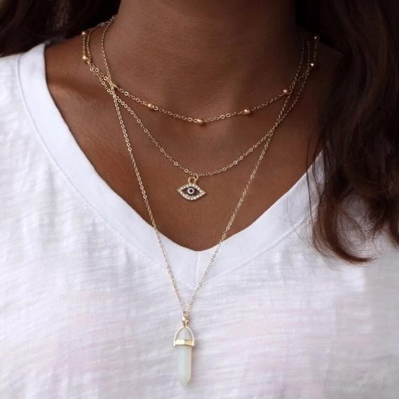 All Seeing Eye Multilayer Necklace - ZYTU