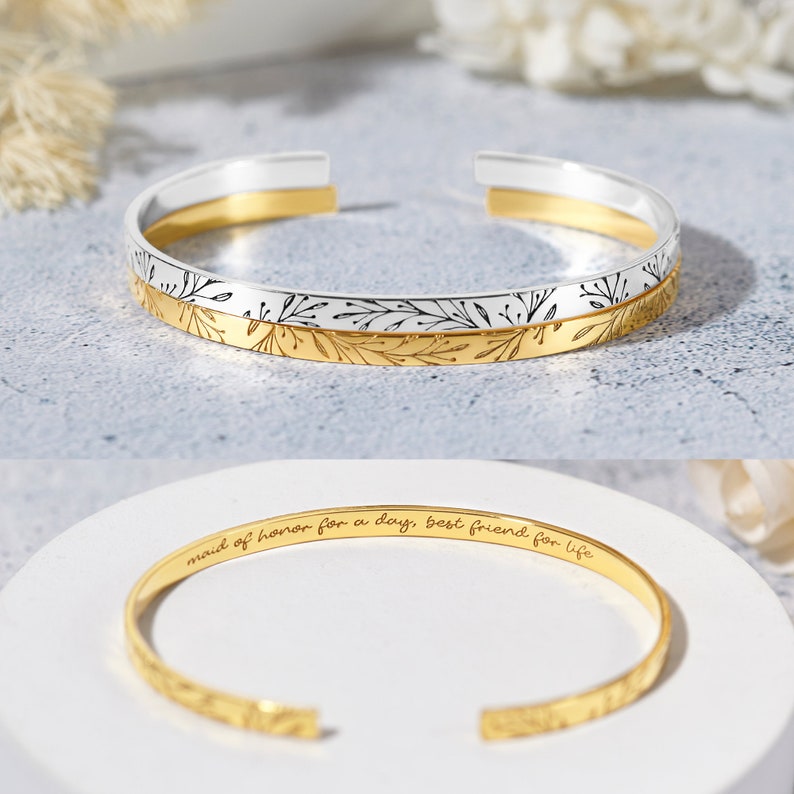 Bridesmaid Bracelet Gift, Bridesmaid Proposal Gift, Maid of Honor Gift - ZYTU