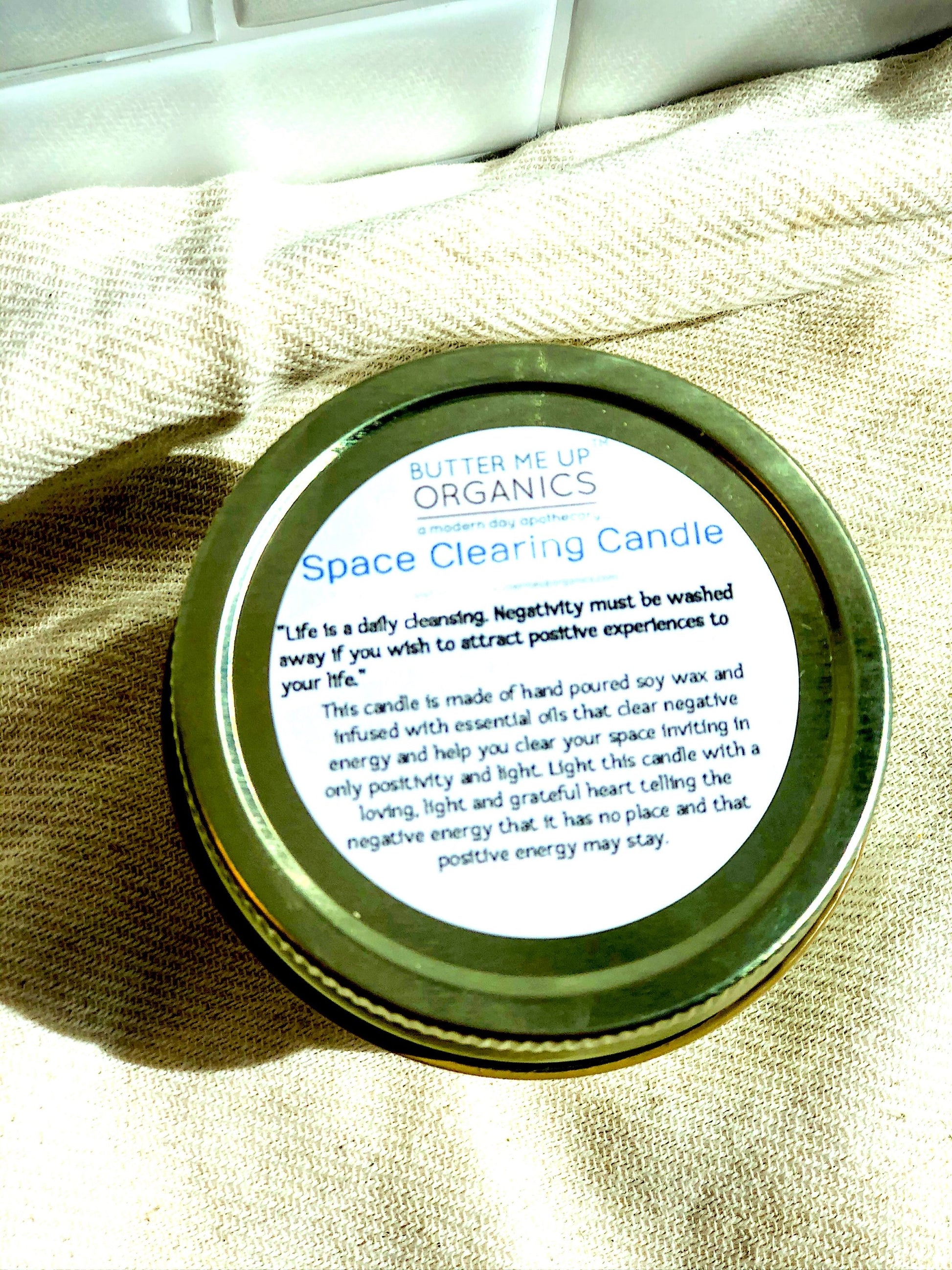 Space Clearing Candle/ Intention Candle / Organic Soy Candle / Candle - ZYTU
