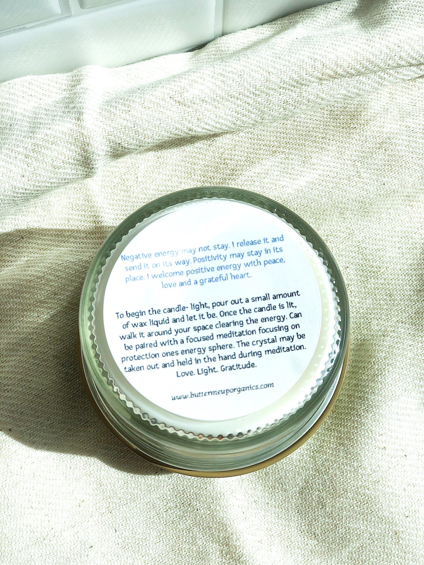Space Clearing Candle/ Intention Candle / Organic Soy Candle / Candle - ZYTU