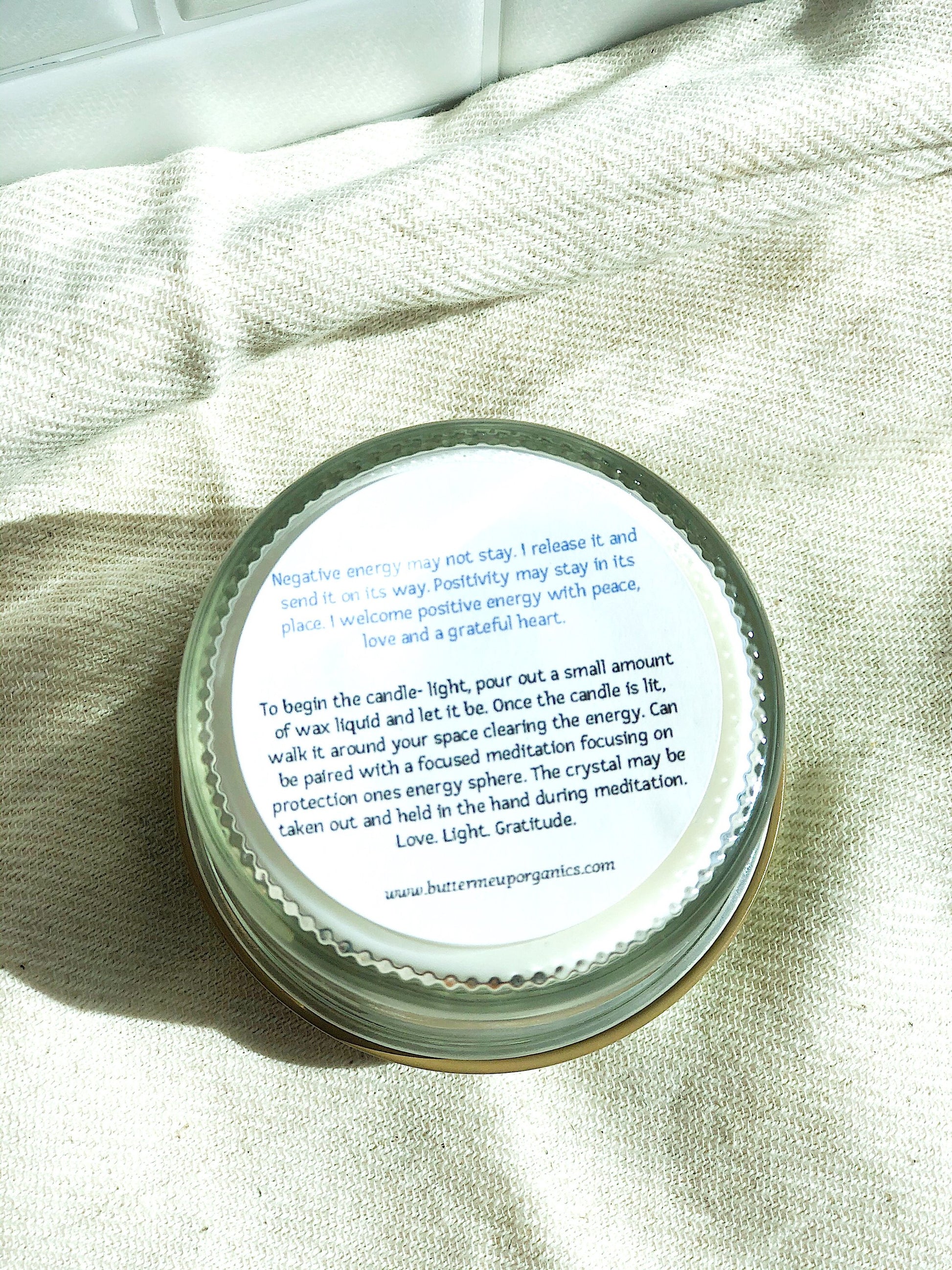 Space Clearing Candle/ Intention Candle / Organic Soy Candle / Candle - ZYTU