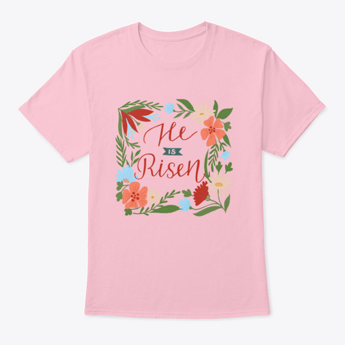 He Is Risen. Biblical Background. Christian T-shirt. Testament.
