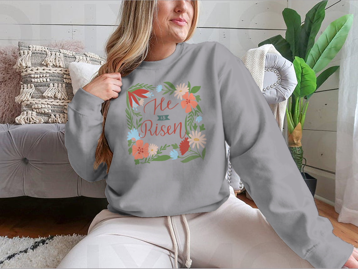 He Is Risen. Biblical Background. Christian Sweater. Testament.