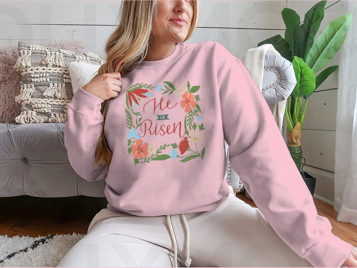 He Is Risen. Biblical Background. Christian Sweater. Testament.
