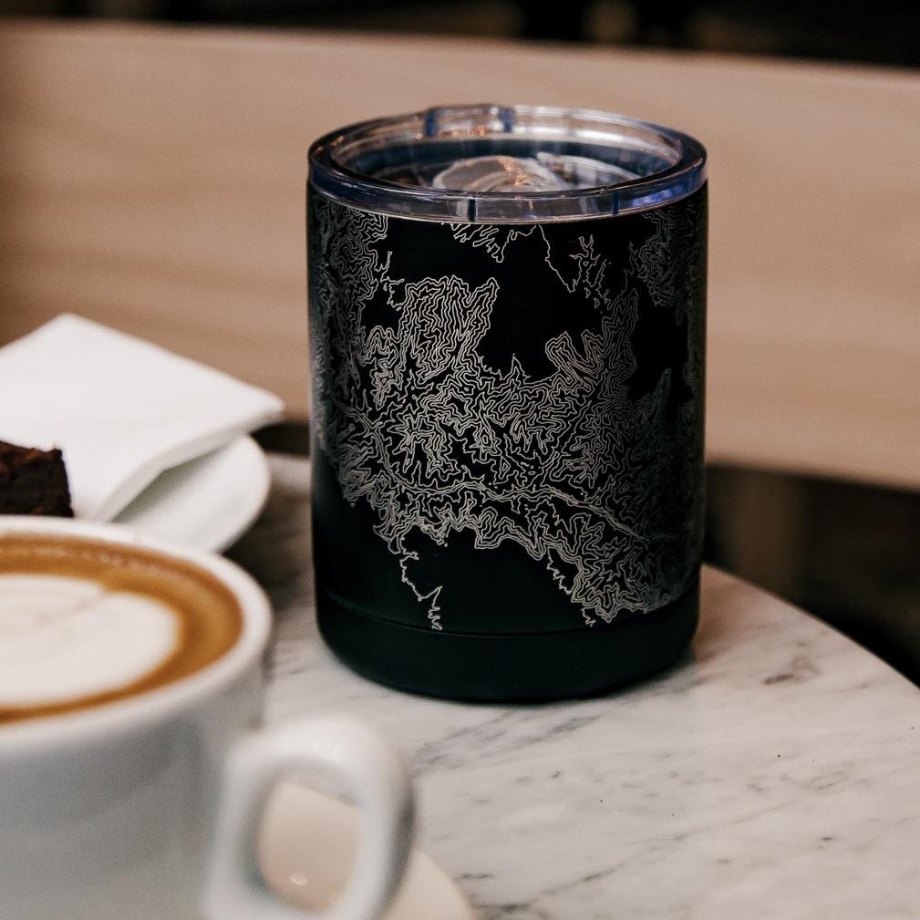 Montgomery - Alabama Map Insulated Cup in Matte Black