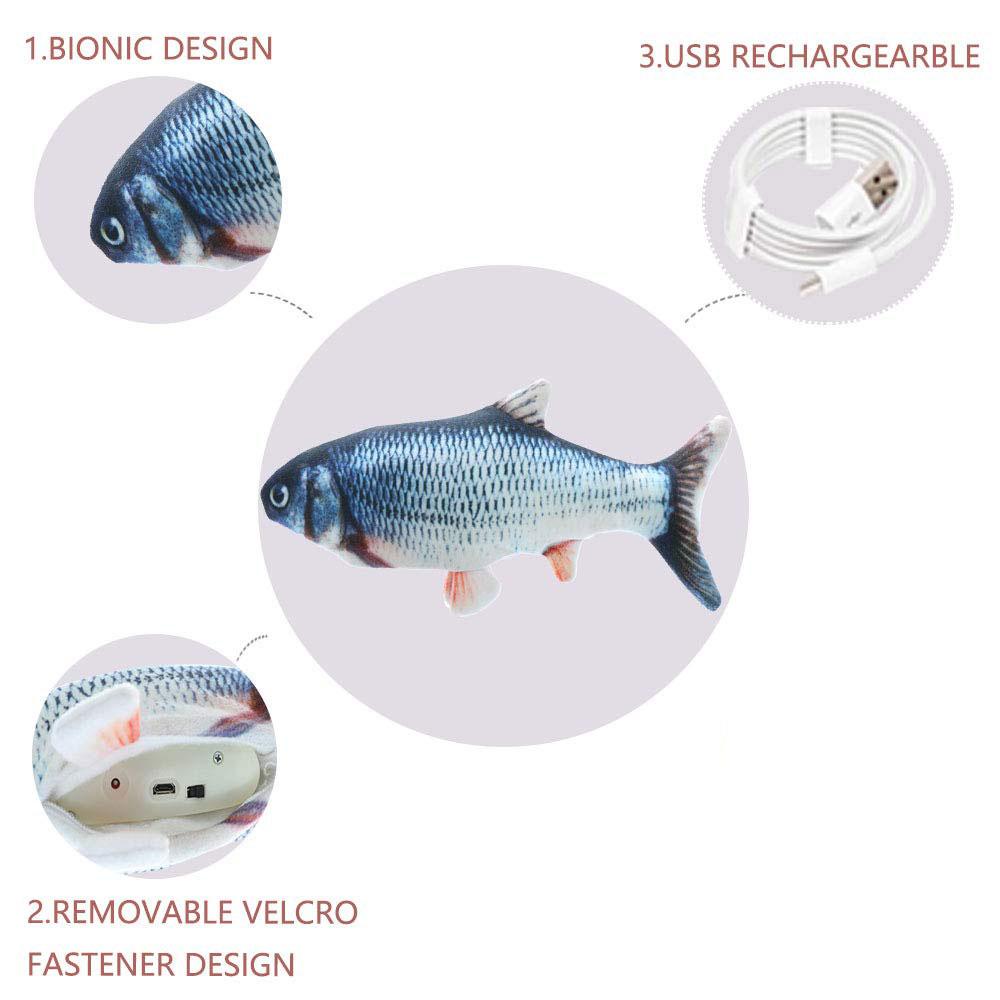 Electric Flipping Fish Toy for Cats - ZYTU
