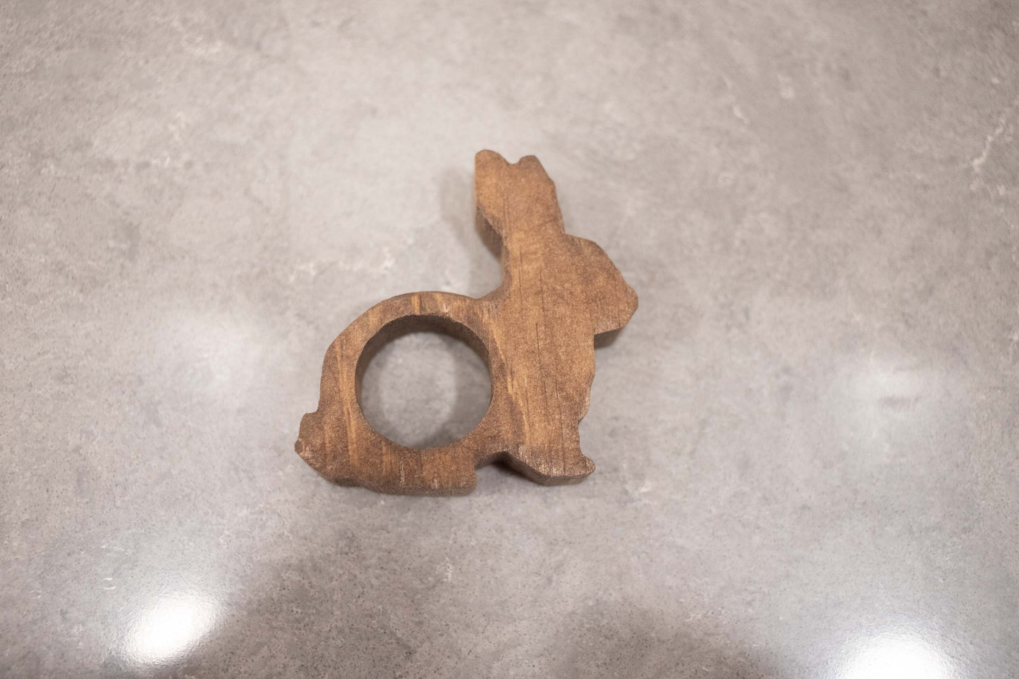 Easter Bunny Napkin Rings, Wood Easter Rabbit Table Decor - ZYTU