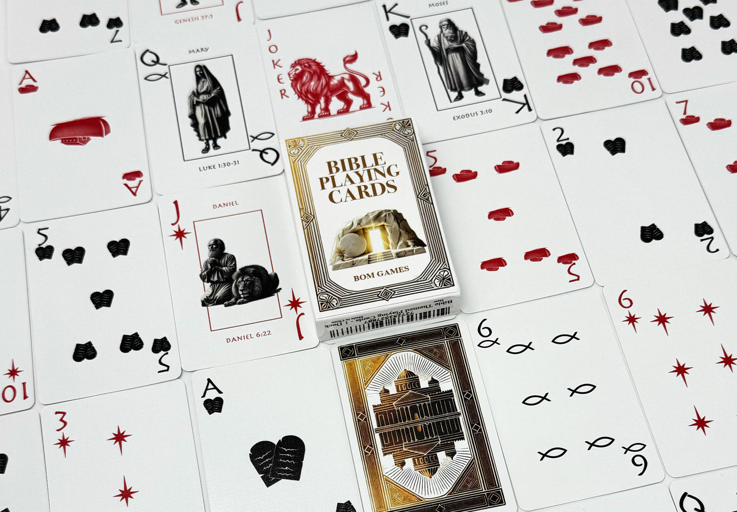 Bible Playing Cards – Christian Gifts for Adults & Kids | Custom Deck with Scripture Characters & Unique Suits
