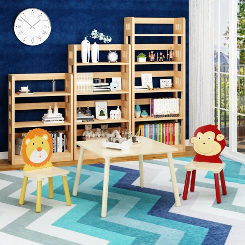 "Create a Stylish and Functional Play Area with Our Solid Wood Children's Table and Chairs Set - Perfect for Playtime and Homework!"