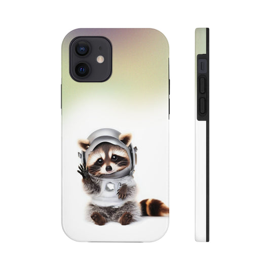 "Upgrade Your iPhone with the Ultimate Space Raccoon Touch Case - Now with Wireless Charging!"