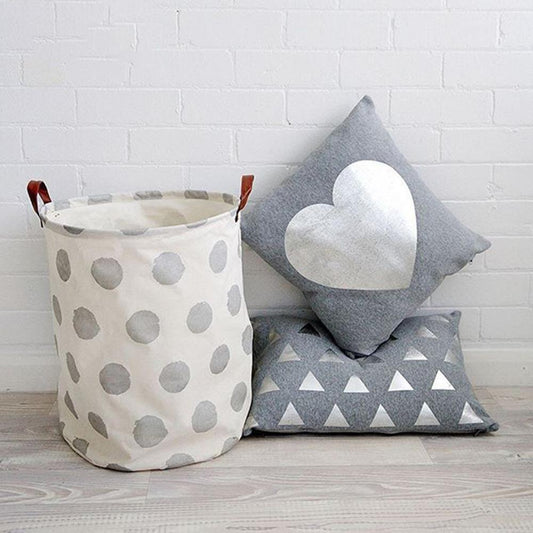 "Maximize Space and Style with Our Folding Clothing Storage Basket - Perfect for Standing Toys and More!"