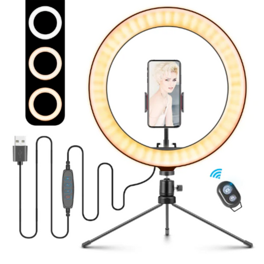 "Light Up Your Selfie Game: Introducing the Table Top Selfie LED Lamp!"