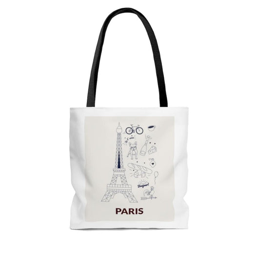 "Unleash Your Inner Parisian: The Must-Have Symbols of Paris Everyday Tote Bag"