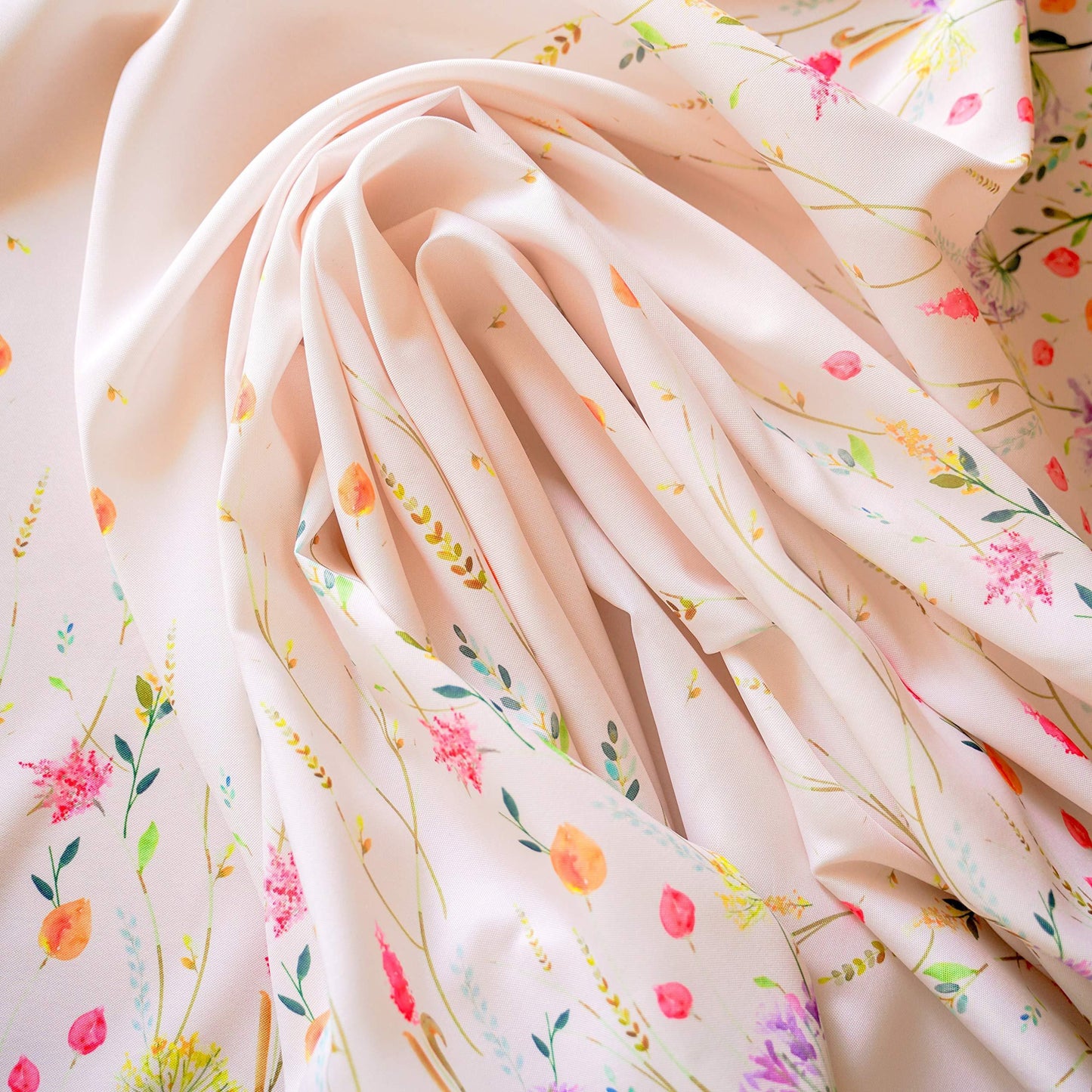 Finest Floral Coloring Round Easter Tablecloth Non Iron Stain