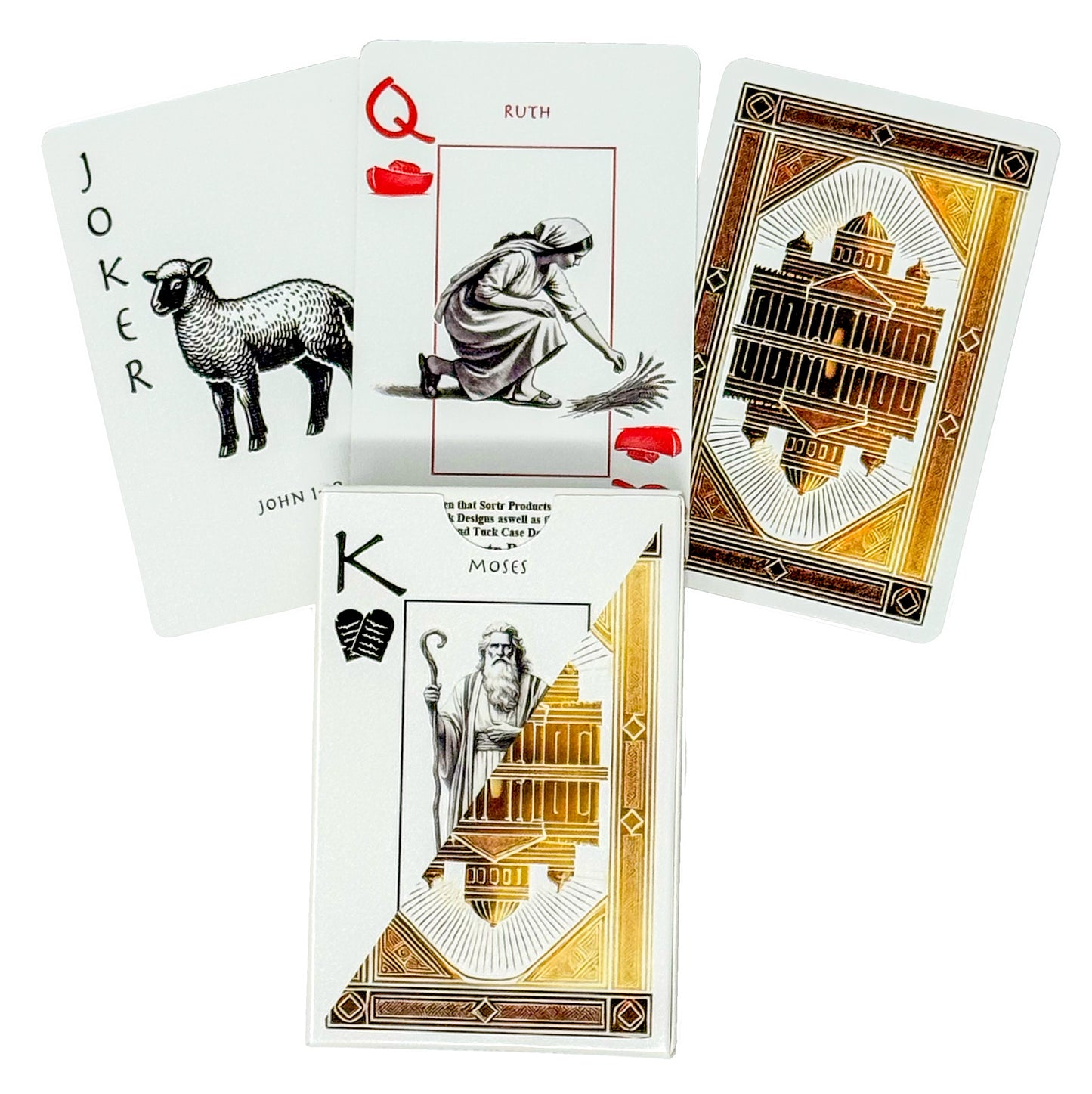 Bible Playing Cards – Christian Gifts for Adults & Kids | Custom Deck with Scripture Characters & Unique Suits