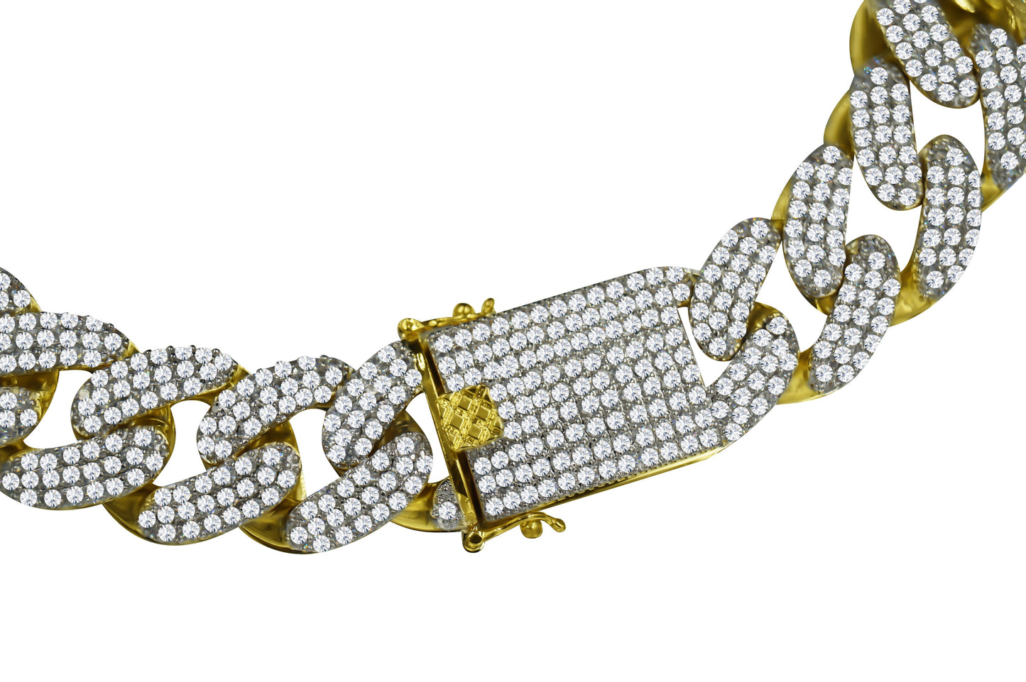 STALLION Gold 18MM CZ Cuban Chain | 961552 - ZYTU