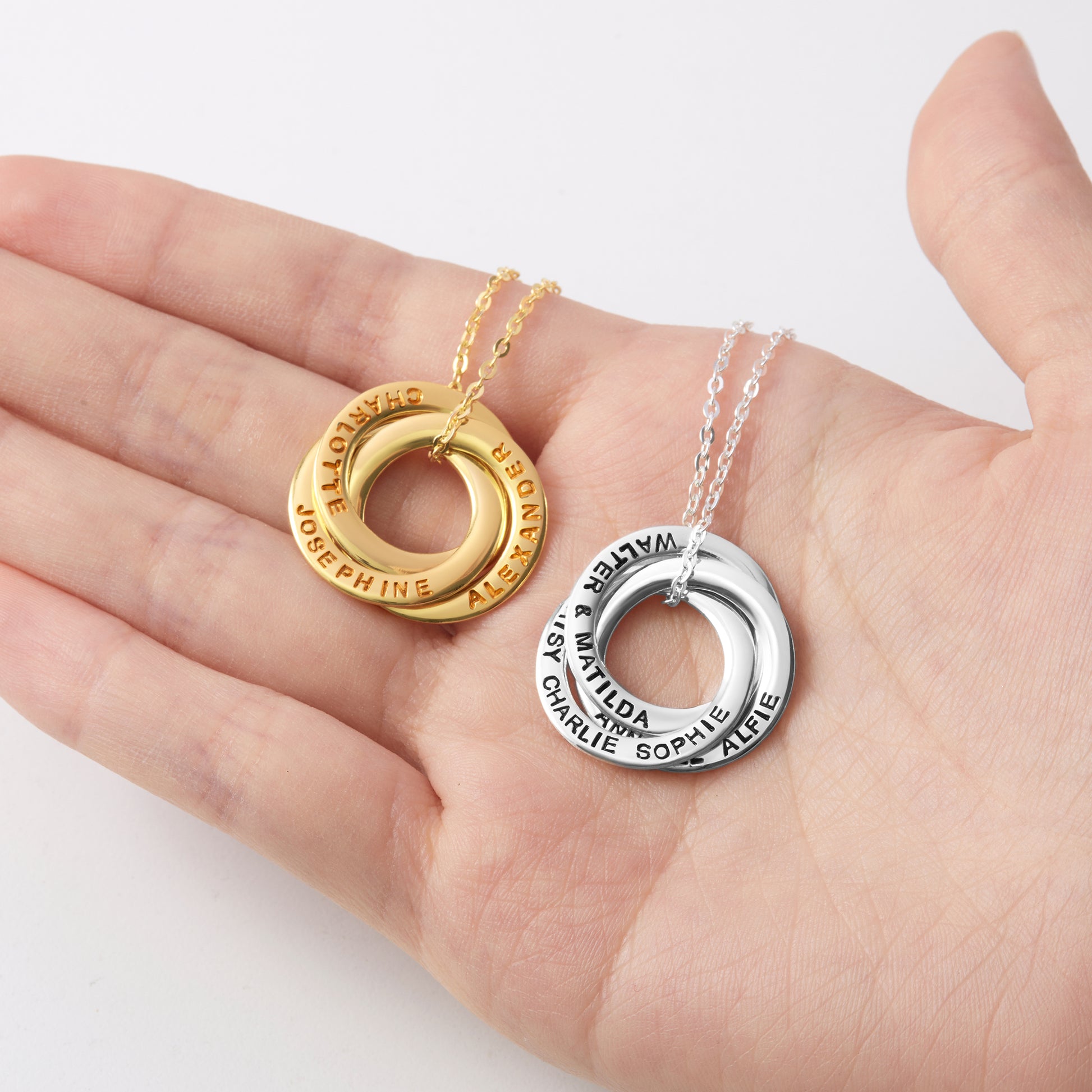 Children Name Necklace, Personalized Grandma Gift, Family Necklace - ZYTU