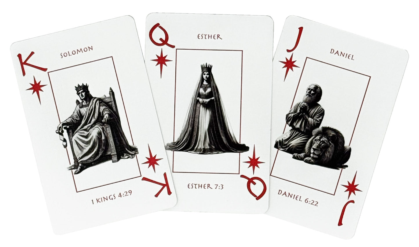 Bible Playing Cards – Christian Gifts for Adults & Kids | Custom Deck with Scripture Characters & Unique Suits