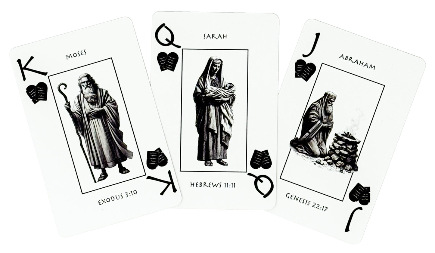 Bible Playing Cards – Christian Gifts for Adults & Kids | Custom Deck with Scripture Characters & Unique Suits